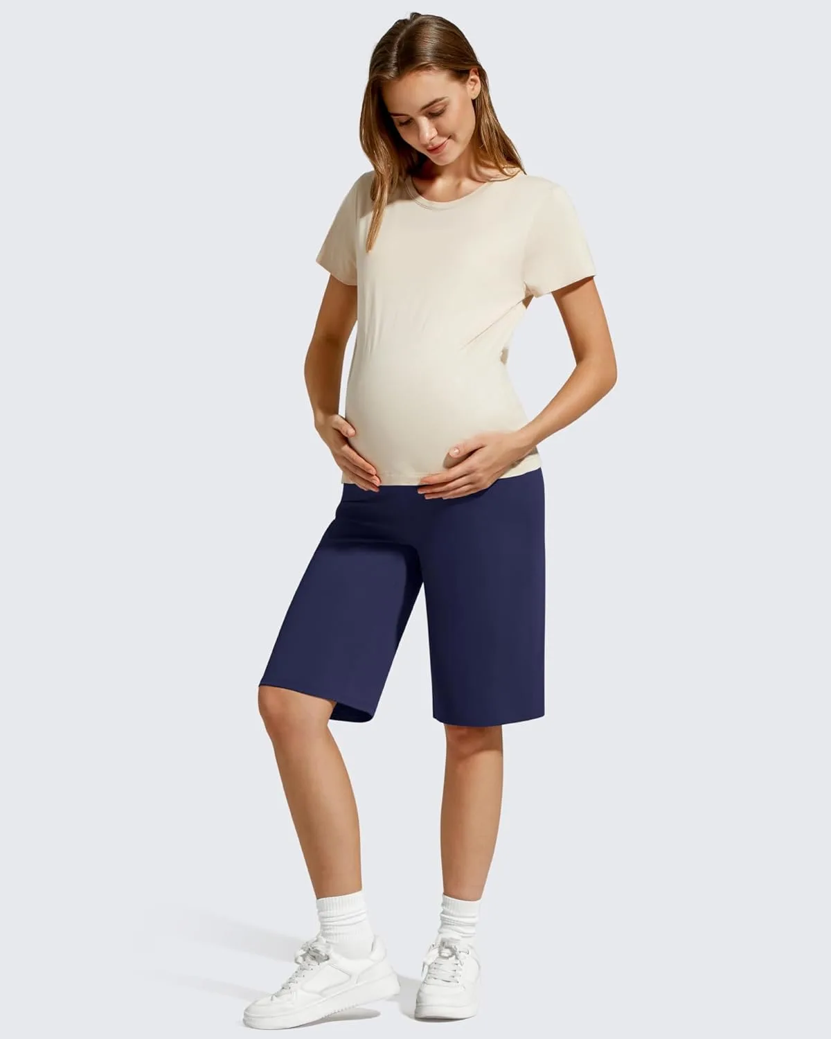 maternity shorts wide leg 6