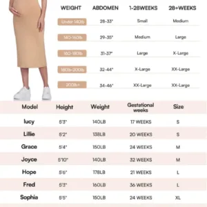 maternity skirt belly 2