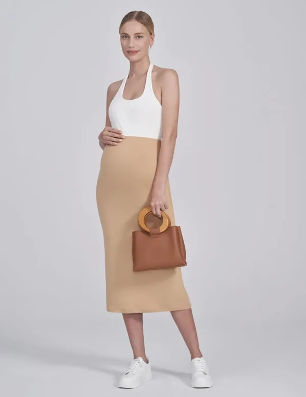 maternity skirt belly 6