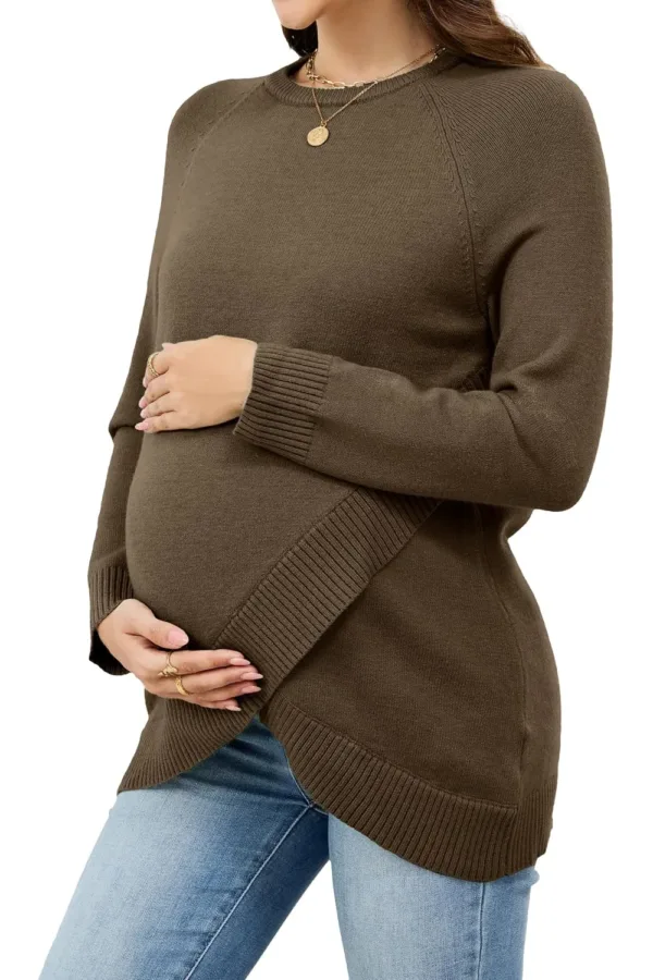 maternity sweater wool blend 1