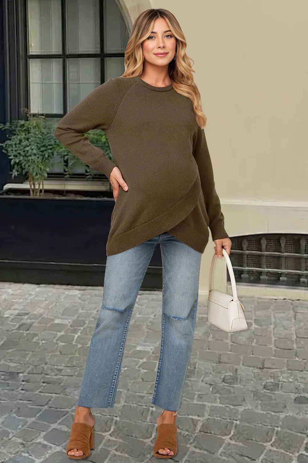 maternity sweater wool blend 3