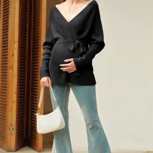 maternity sweater wrap 6