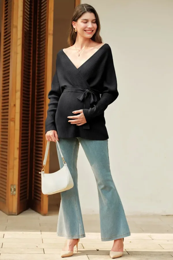 maternity sweater wrap 6