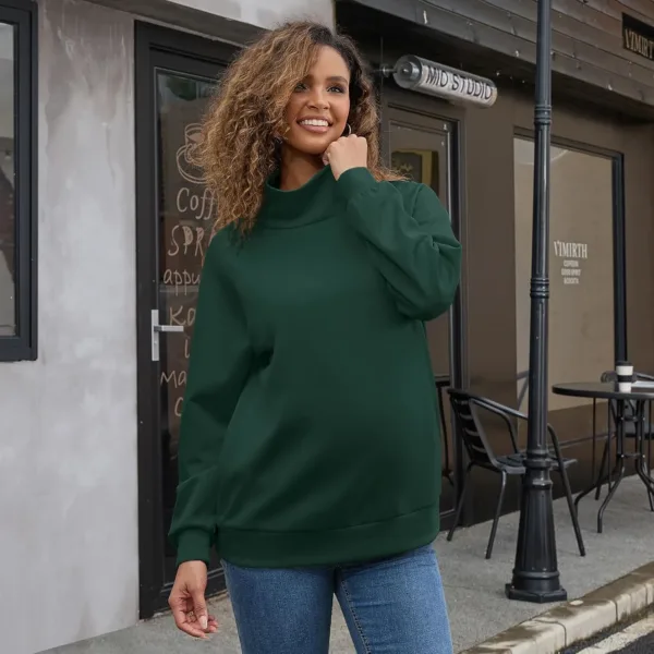 maternity sweatshirt turtleneck 3