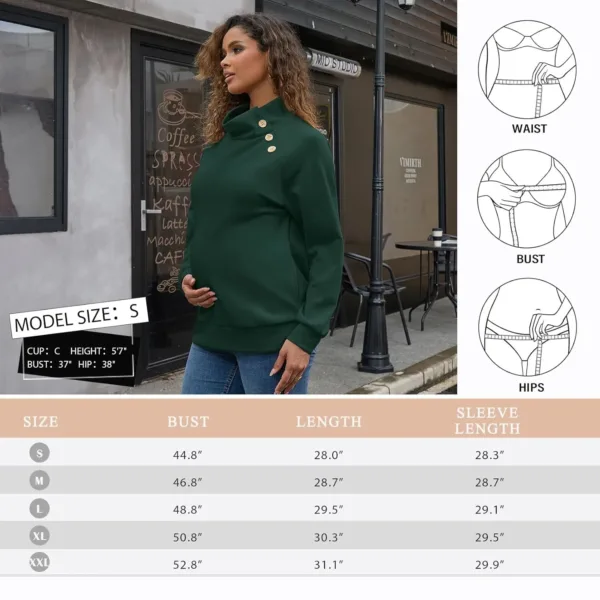 maternity sweatshirt turtleneck 6