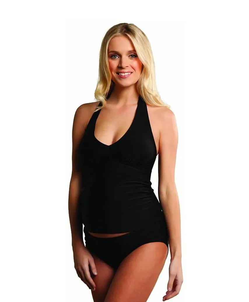 maternity swimsuit tankini halter 1