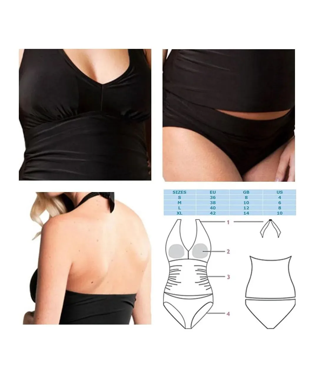 maternity swimsuit tankini halter 4