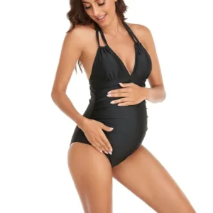 maternity swimsuit v neck 3