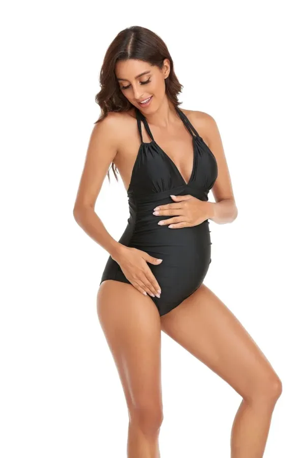 maternity swimsuit v neck 3
