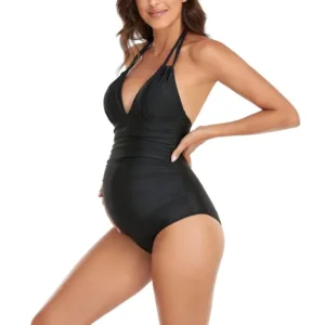maternity swimsuit v neck 5
