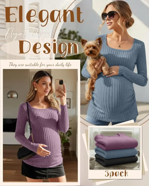 maternity tops pack 3