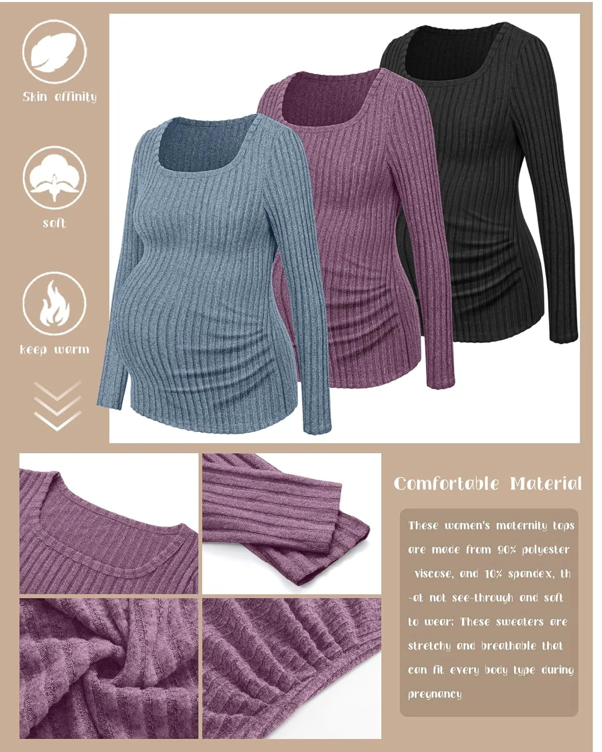 maternity tops pack 4