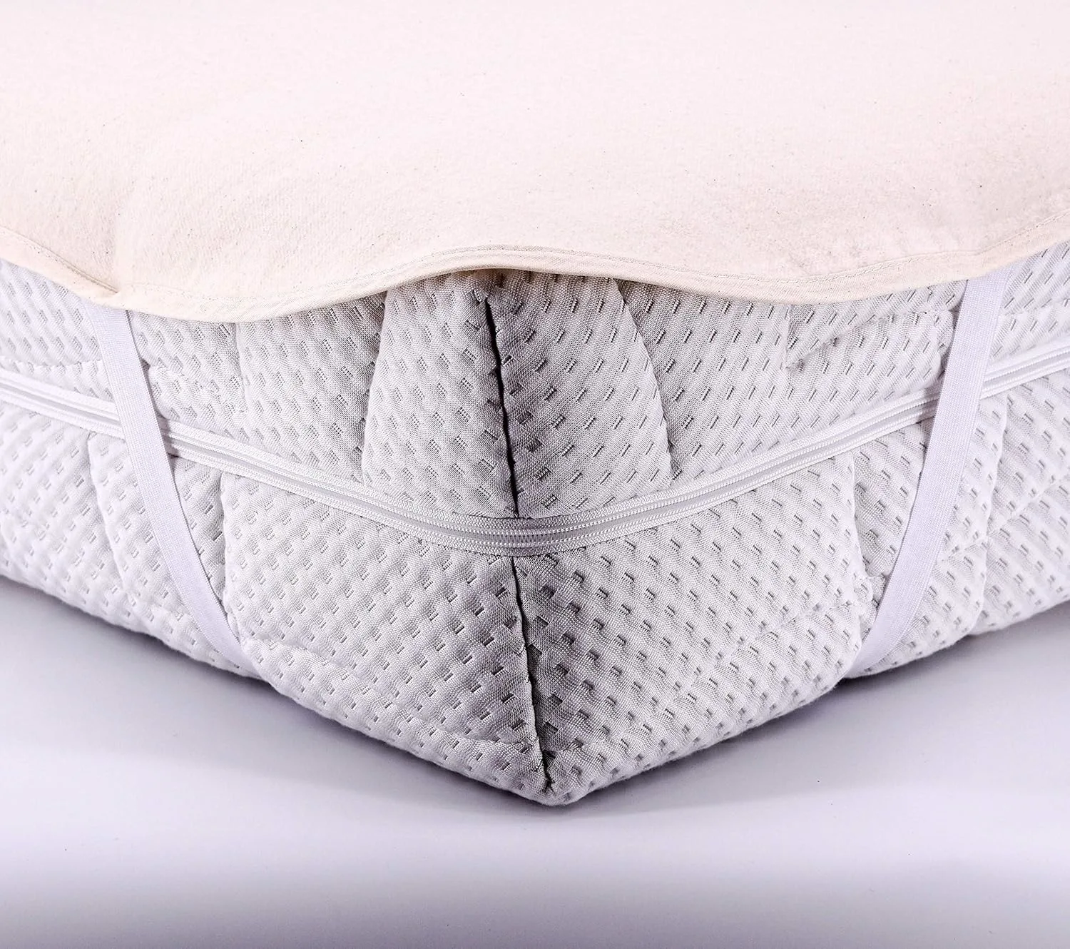 mattress topper cotton cream 3