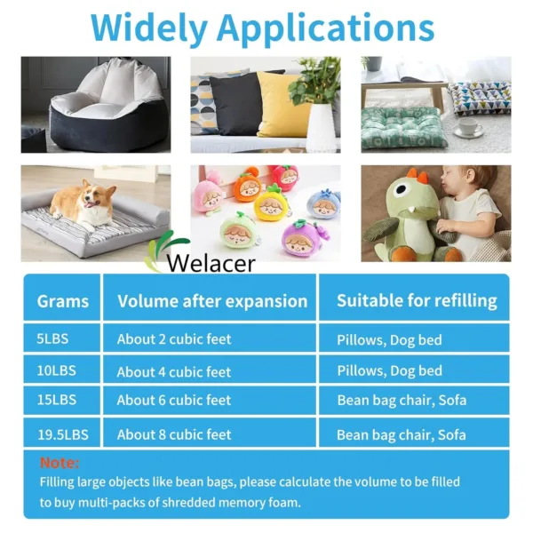 memory foam filler 4