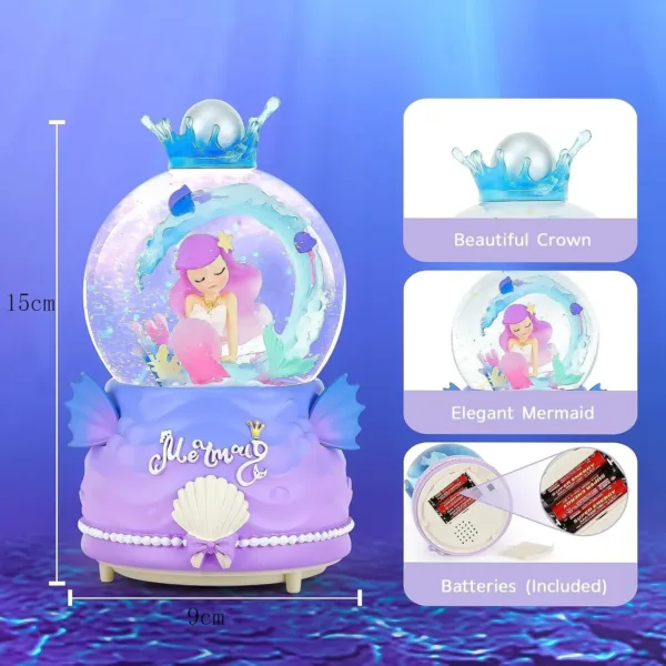 mermaid snow globe 4