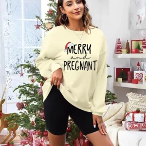 merry pregnant sweatshirt 4