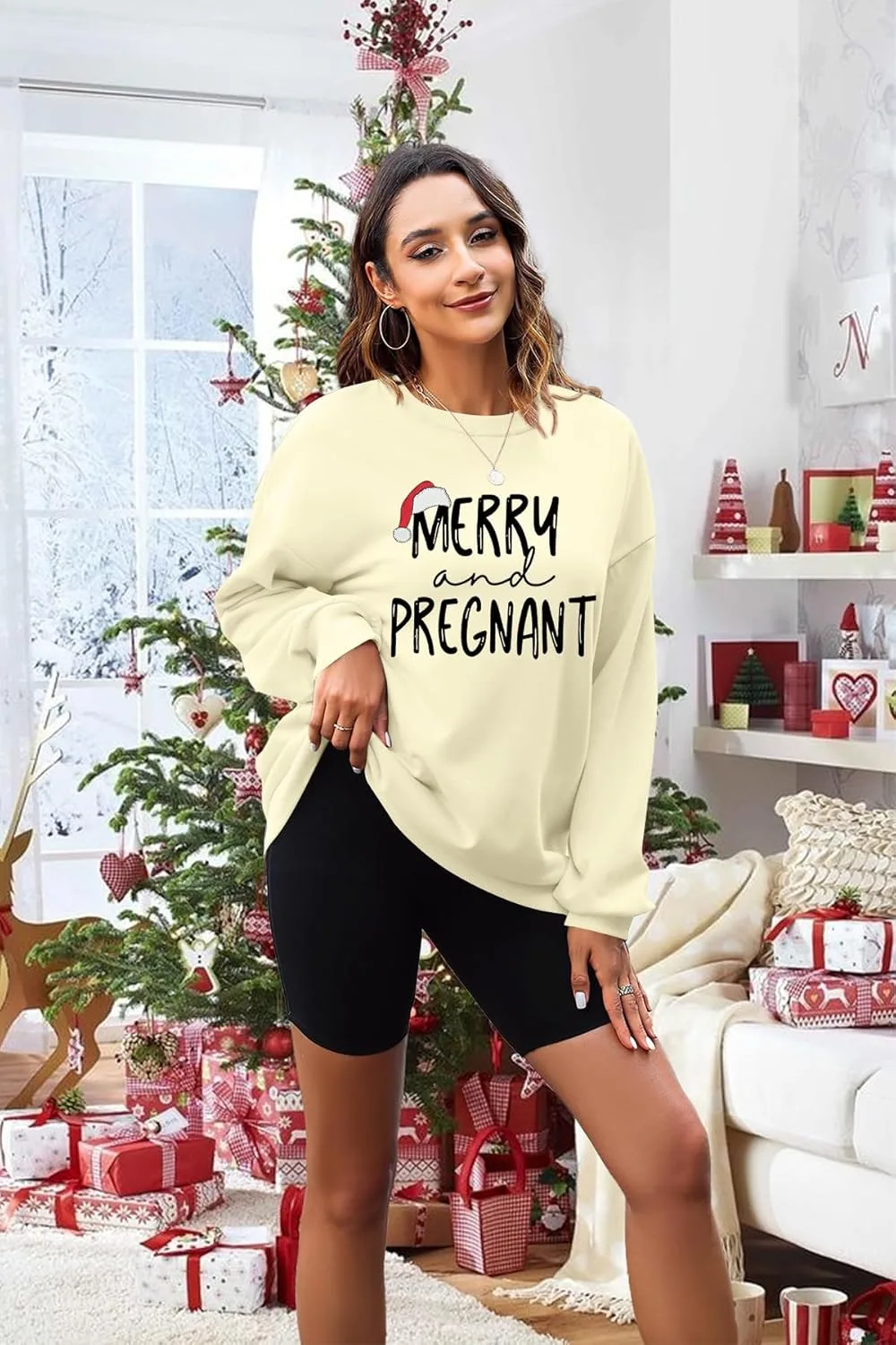 merry pregnant sweatshirt 4