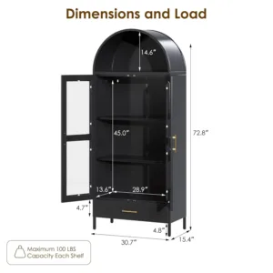 metal arched cabinet 3