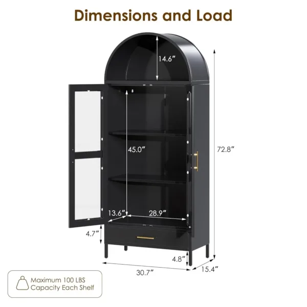 metal arched cabinet 3
