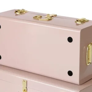 metal storage trunks set 3