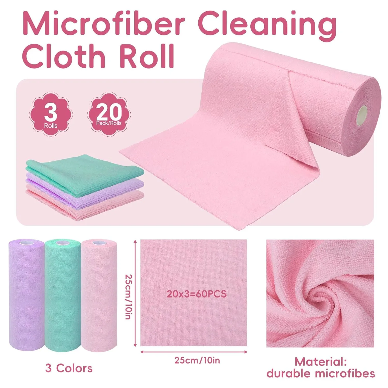 microfiber cleaning cloth roll 2