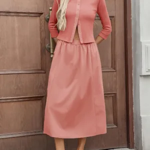 midi skirt set women 3