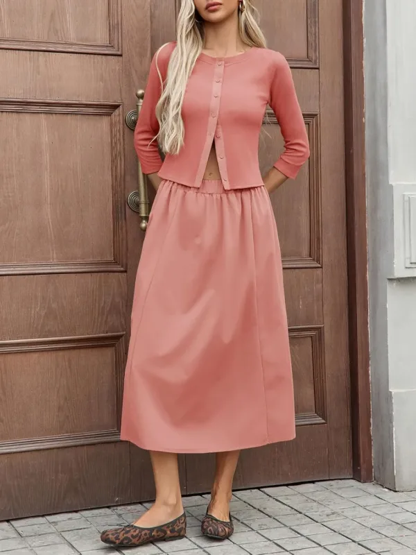 midi skirt set women 3