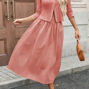 midi skirt set women 5