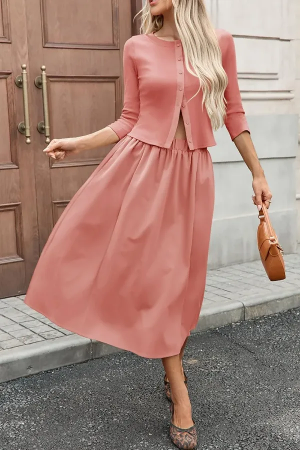 midi skirt set women 5