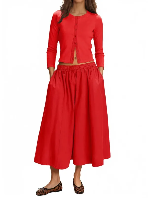 midi skirt set women 7