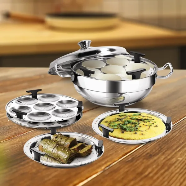 milton kadai idli pot 6