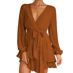 mini dress v neck 6