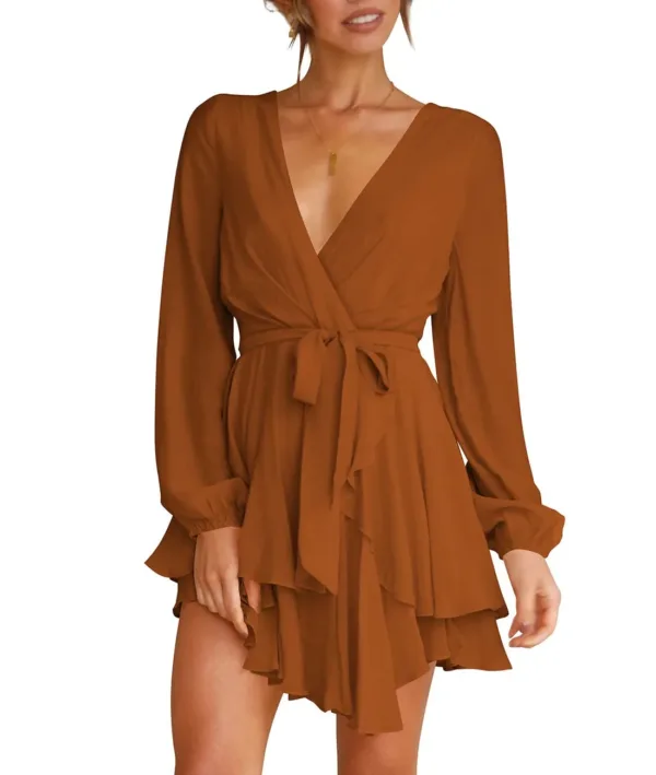 mini dress v neck 6