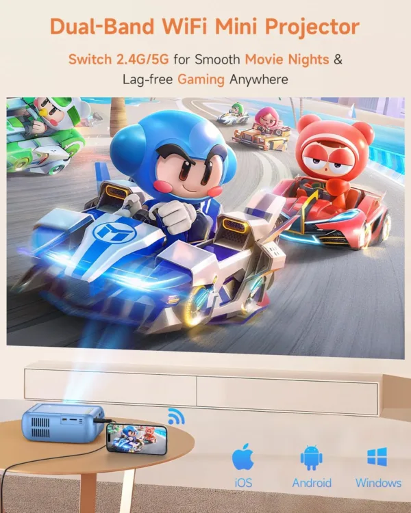 mini projector iphone wifi 3