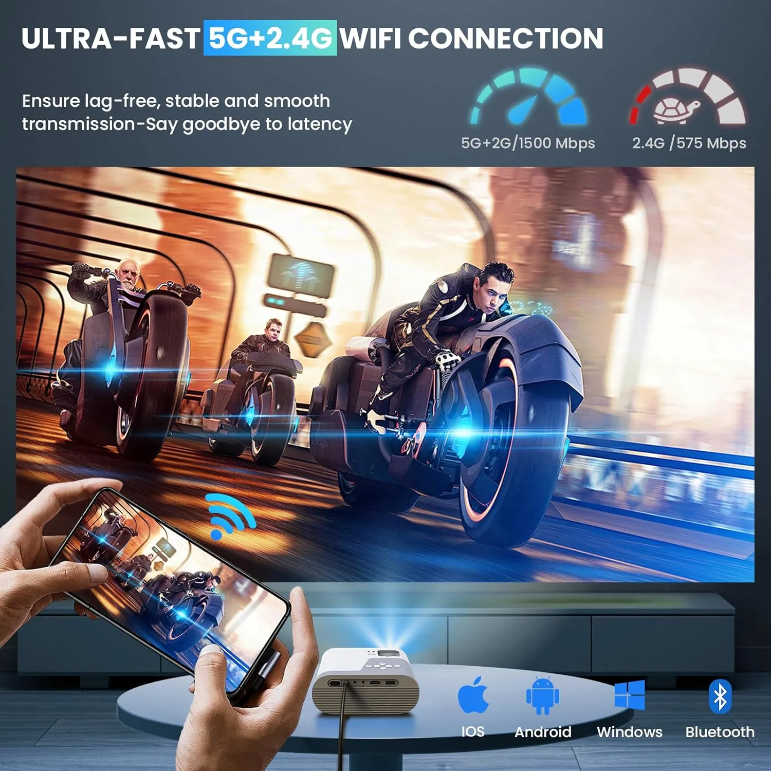 mini projector wifi bluetooth 2
