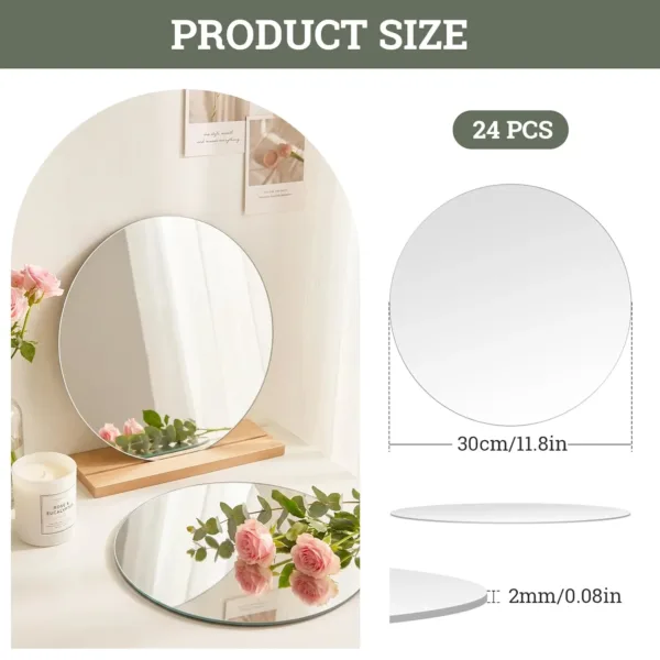 mirror plates centerpieces 2