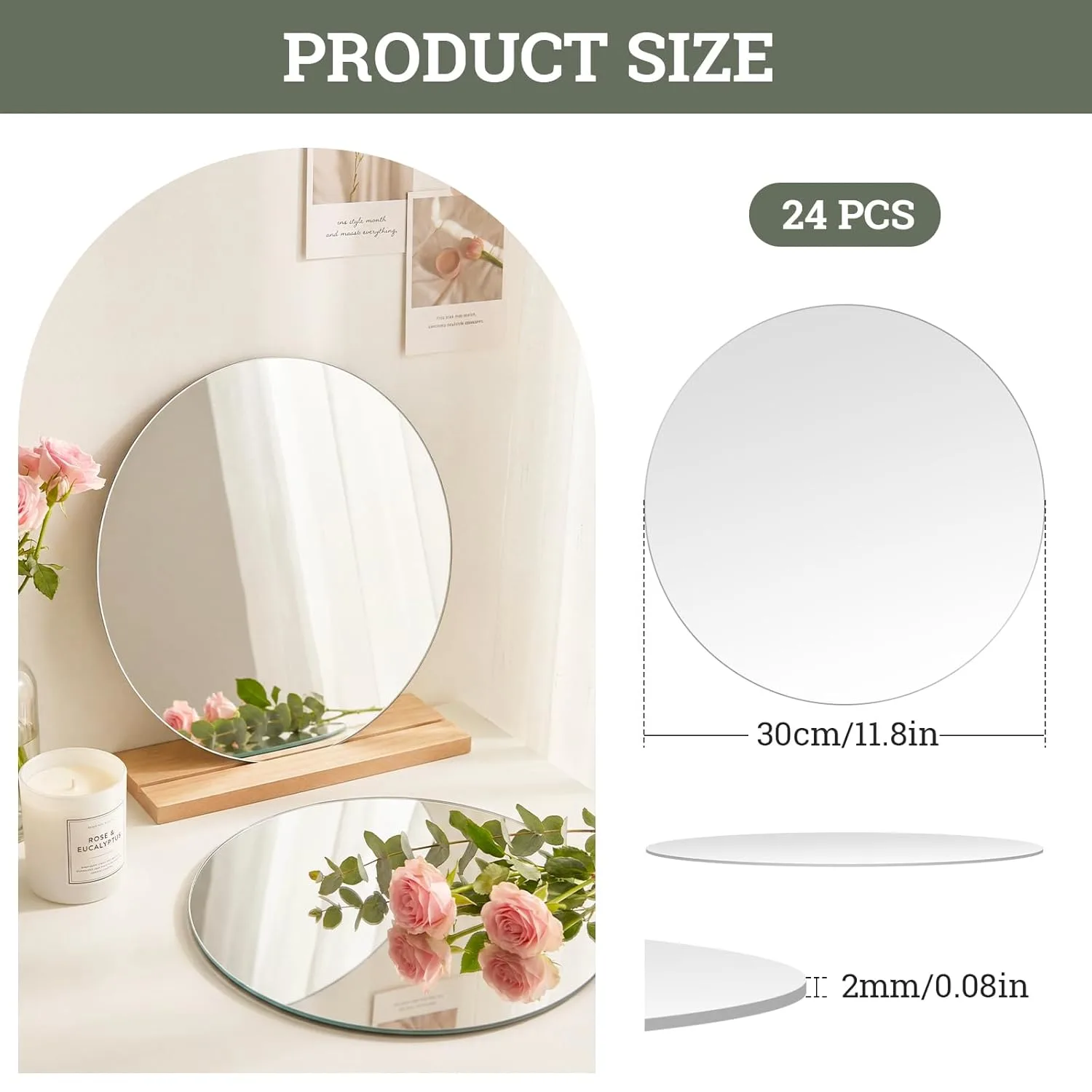 mirror plates centerpieces 2