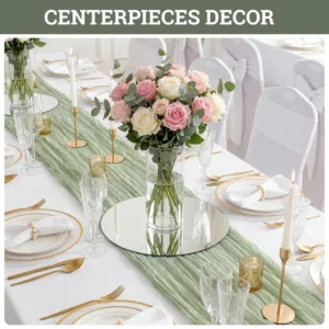 mirror plates centerpieces 4