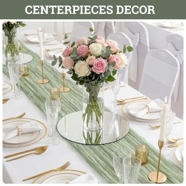 mirror plates centerpieces 4