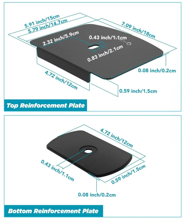monitor mount reinforcement plate 6