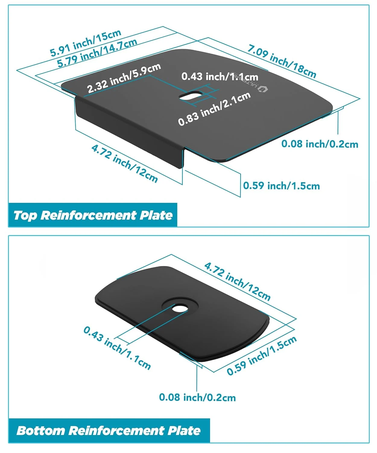 monitor mount reinforcement plate 6