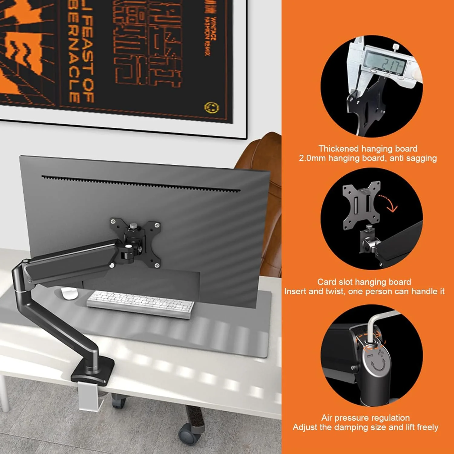 monitor mount single arm 7