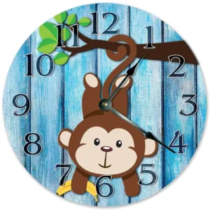 monkey clock nursery 1