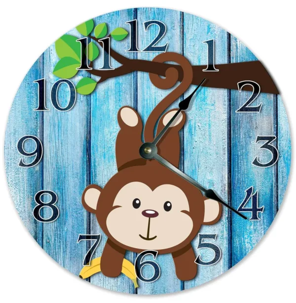monkey clock nursery 1