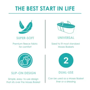 moses basket liner fleece 5