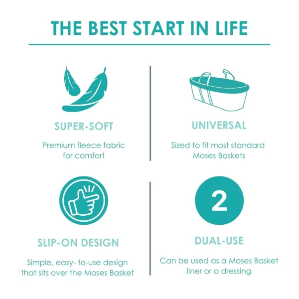 moses basket liner fleece 5