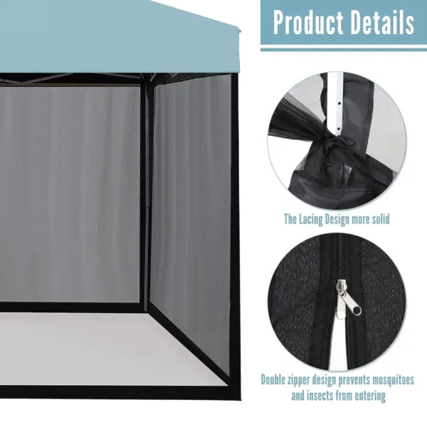mosquito net canopy zipper 4