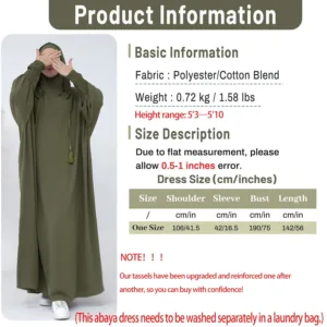 muslim prayer dress abaya 6