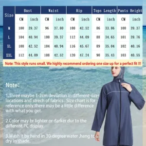 muslim swimsuit women sleeve 6
