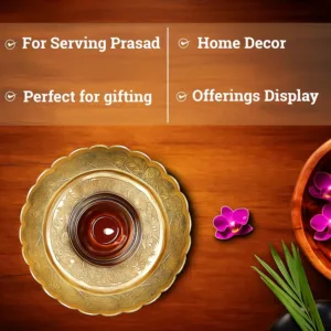 nakshi brass pooja plate 6